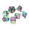 7Pcs Colorful Zinc Alloy Polyhedral Dice Set Board Game Multisided Dices Gadget view 3