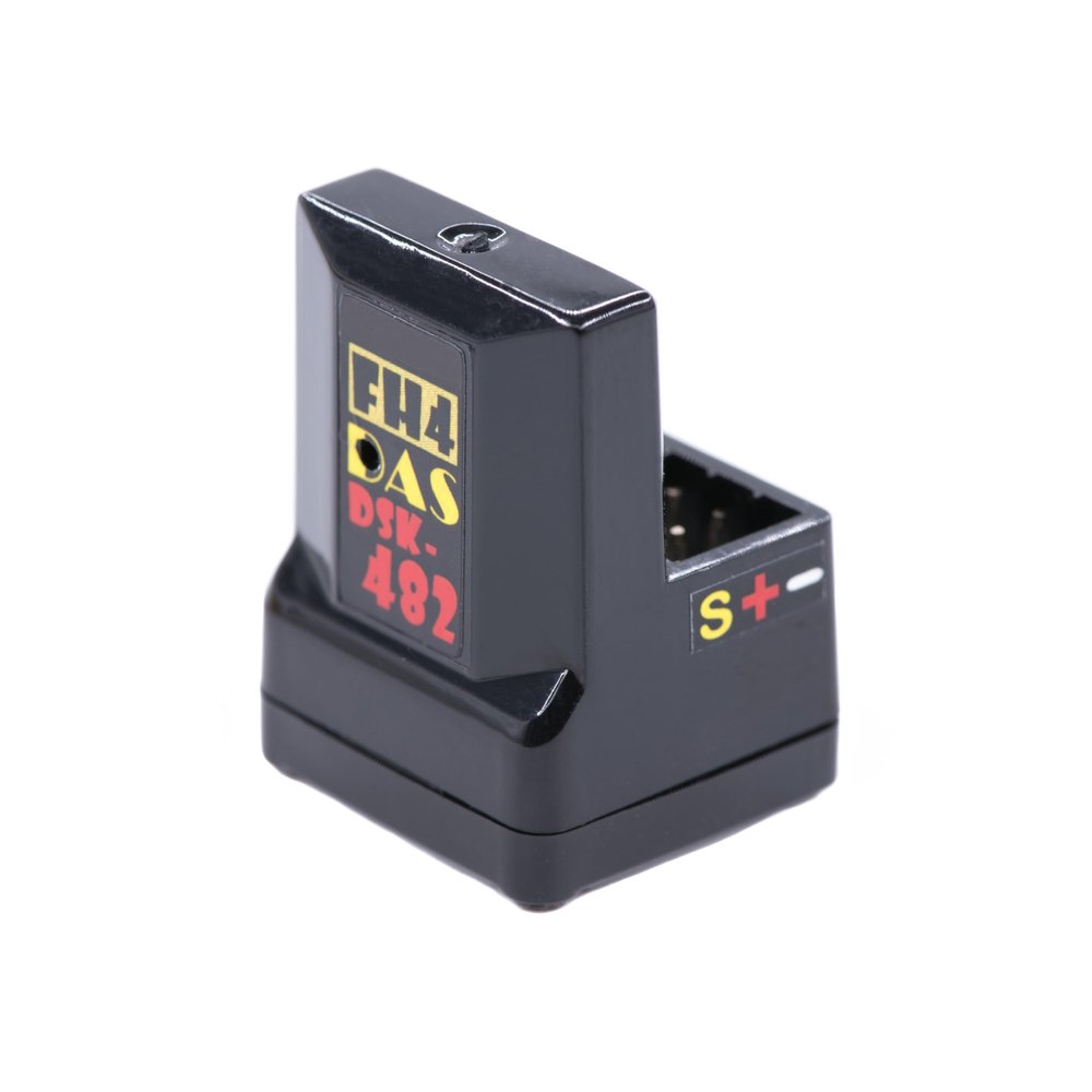 P.D Club DasMikro DSK-482 V3 4CH Receiver - FH4T, FH4, FH3, SSL, Telemetry, NOR/SSR/SHR Compatible, Built-in Antenna, Fits SANWA M17, M12S, M12, MT4S, MT44, MT4, MTS, EXZES ZZ, EXZES Z