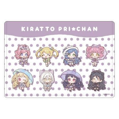 A3 Kiratto Puri Chan 01 Meeting Design Rainy Season Ver.[Mini Character Illustration] Character Clear Case