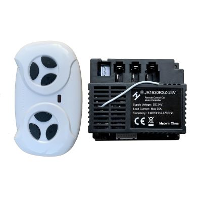 2.4G Bluetooth Remote Control and JR1930RXZ-24V Receiver Kit Kids Powered Ride On Car,Controller Control Box Accessories for Children Electric Ride On Car Replacement Parts
