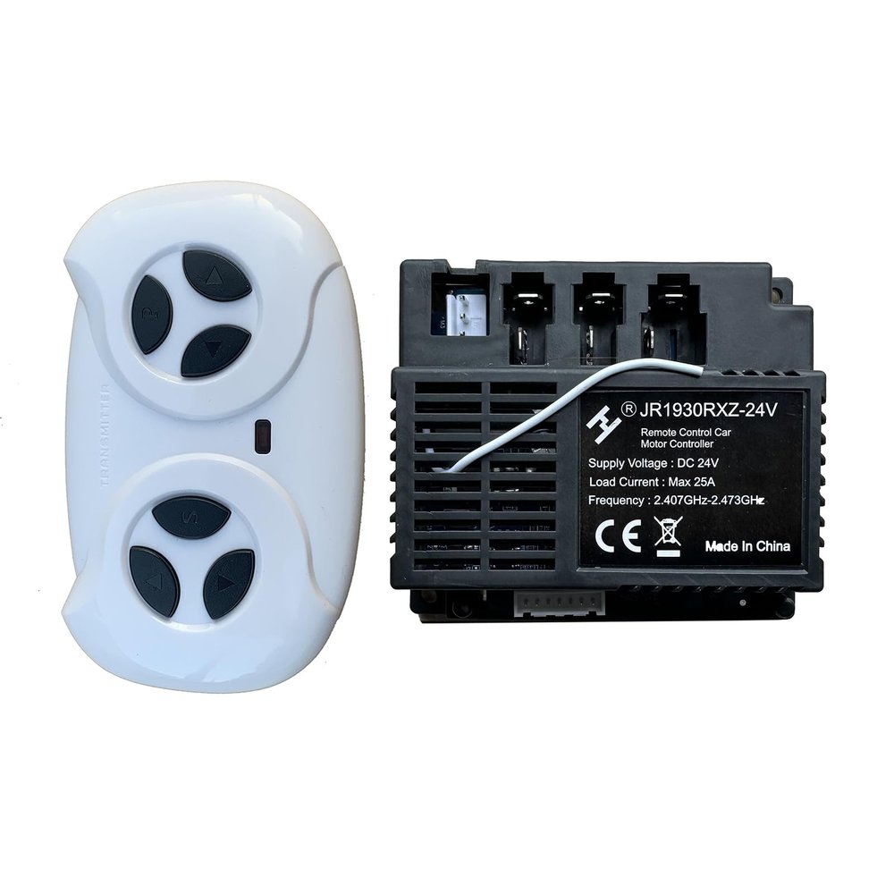 2.4G Bluetooth Remote Control and JR1930RXZ-24V Receiver Kit Kids Powered Ride On Car,Controller Control Box Accessories for Children Electric Ride On Car Replacement Parts