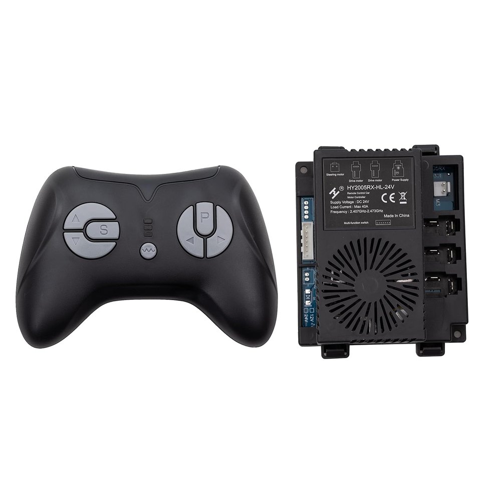 2.4G Bluetooth Remote Control and HY2005RX-HL-24V Receiver Kit Kids Powered Ride On Car,Controller Control Box Accessories for Children Electric Ride On Car Replacement Parts