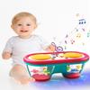 Baby Toys for 6 to 12 Months, Drum Musical Instruments Rotating Light Up Toy for 12-18 Months Kids, Tummy Time Toys for Baby 0-3-6-9 Month, Walker for Baby Boy Girl Toys 1 Year Old (Blue) view 1