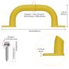 Purife 10'' Yellow Playground Accessories Metal Handles Set of 2 - Outdoor Playset Attachment Grab Handles, Kids Grab Bar for Playhouse,Treehouse, Jungle Gym, Climbing Frame view 4