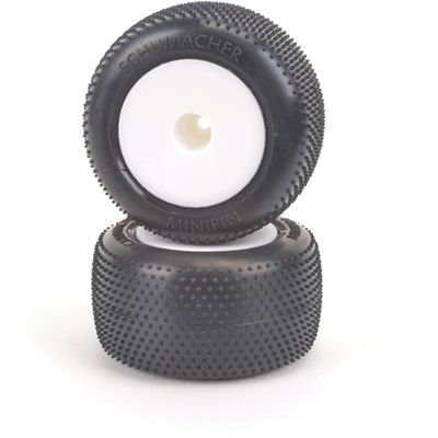 Schumacher Racing U6881 Mini Pin - Silver - Truck Tyre - Pre-Glued pr