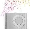 Portable Mini MP3 Player with Back Clip, Earphone and USB Cable, Digital Media Player with Built-in Card Slot (Silver) view 2