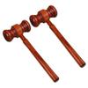 ibasenice Toddlers Hammer Costume Accessories - 2pcs Wooden Toddlers Toys Accessories for Girls Accessories for Girls Hammer for Judge Law Gavel Lawyer Costume Beat Toy Girl Beat Toy view 1
