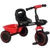 Qaba Tricycle for Toddlers Age 2-5 with Adjustable Seat, Toddler Bike with Storage Baskets for Girls and Boys, Red view 1