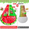 [ 3 Sided Safe Fence ] Watermelon Lawn Water Slides with 2 Bodyboards for Kids Adults, Heavy Duty Water Toys Sprinkler 2 Race Lane Outdoor Summer Beach Swimming Pool Water Game Party, 20 x 5.6 ft view 2