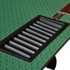 INO Design Poker Table for 10 Players 96 inches Oval Texas Hold'em Casino Games with Cup Holders Chip Tray Dropbox Speed Cloth, Green view 2