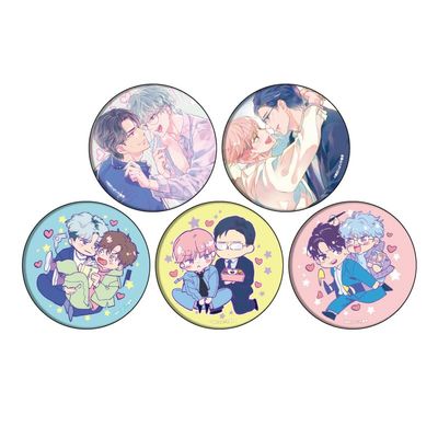 Momojiri Hibari Sensei 01 Official & Illustrated Can Badge Box of 5