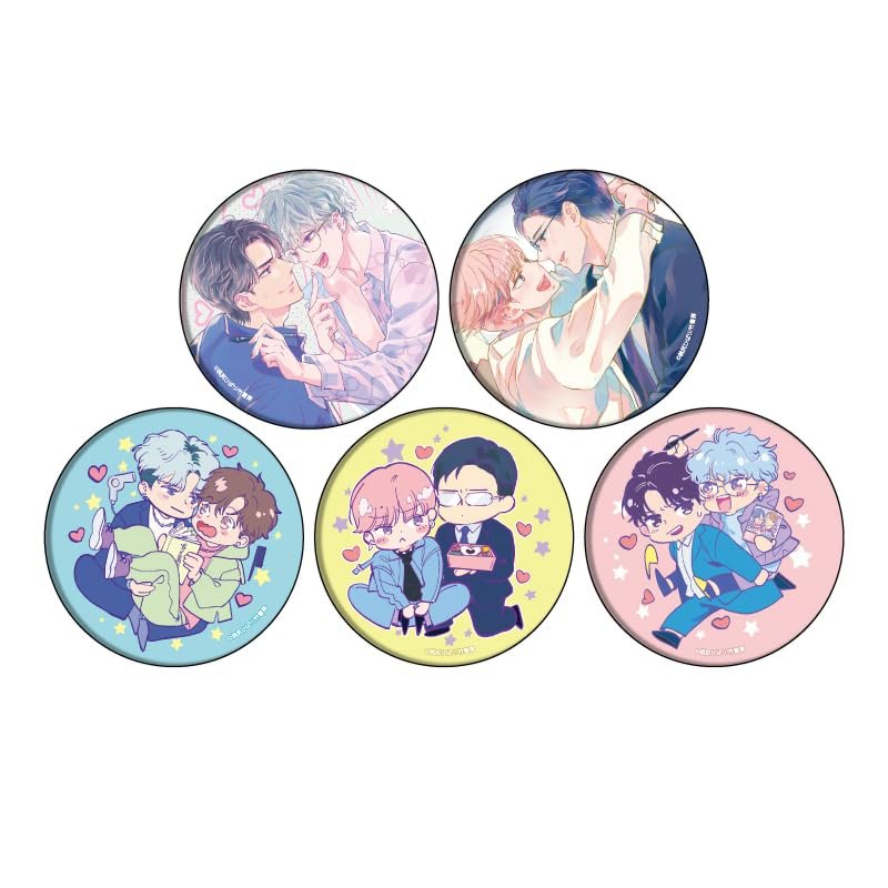 Momojiri Hibari Sensei 01 Official & Illustrated Can Badge Box of 5