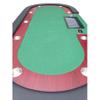 INO Desgin Poker Table for 10 Players 96 inches Luna Ultra with Speed Cloth Racetrack Chip Tray Double DropBox Wooden Legs, Green view 2