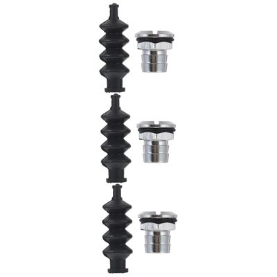 ULTECHNOVO 6sets Rubber Seals for Boat Bellow with Aluminum Mount Prevents Water Ingress Suitable for Rods Organ Cover