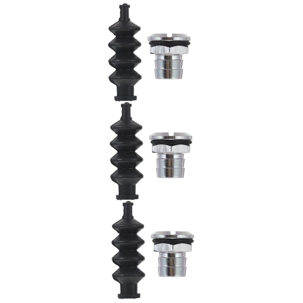 ULTECHNOVO 6sets Rubber Seals for Boat Bellow with Aluminum Mount Prevents Water Ingress Suitable for Rods Organ Cover