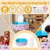 Foldable Ball Pit for Toddlers Large Soft Indoor Outdoor Pop Up Baby Kids Infant Ballpit Big Collapsible Puppy Dog Cat Pits with Basketball Hoop (Balls Not Included) Butterfly view 4
