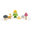 Bigjigs Toys Forest Friends Playset - Silicone Stacking Toys, Montessori Toys for Open-Ended Play, Baby Toys 12 Months, Sustainably Made view 1