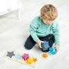 Bigjigs Toys Shooting Star Sorter - 5 Piece Silicone Shape Sorter, Montessori Toys, Wooden Toys 1 Year Old, Baby Sensory Toys, Sustainably Made view 2
