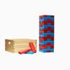 Tailgating Pros Premium Giant Toppling Timbers with Wooden Crate  Choose Your Team Colors! Jumbo Outdoor Yard Game, Tower Grows to Over 5 Feet!  Optional Tipsy Stickers Available! view 1