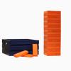 Tailgating Pros Premium Giant Toppling Timbers with Navy Crate  Choose Your Team Colors! Jumbo Outdoor Yard Game, Tower Grows to Over 5 Feet! Optional Tipsy Stickers Available! view 1