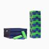Tailgating Pros Premium Giant Toppling Timbers with Navy Crate  Choose Your Team Colors! Jumbo Outdoor Yard Game, Tower Grows to Over 5 Feet! Optional Tipsy Stickers Available! view 1