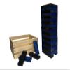 Tailgating Pros Premium Giant Toppling Timbers with Wooden Crate  Choose Your Team Colors! Jumbo Outdoor Yard Game, Tower Grows to Over 5 Feet!  Optional Tipsy Stickers Available! view 1