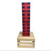 Tailgating Pros Premium Giant Toppling Timbers with Wooden Crate  Choose Your Team Colors! Jumbo Outdoor Yard Game, Tower Grows to Over 5 Feet!  Optional Tipsy Stickers Available! view 2
