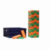 Tailgating Pros Premium Giant Toppling Timbers with Navy Crate  Choose Your Team Colors! Jumbo Outdoor Yard Game, Tower Grows to Over 5 Feet!  Optional Tipsy Stickers Available! view 1