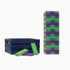 Tailgating Pros Premium Giant Toppling Timbers with Navy Crate  Choose Your Team Colors! Jumbo Outdoor Yard Game, Tower Grows to Over 5 Feet!  Optional Tipsy Stickers Available! view 1