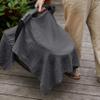 Huxie Car Seat Cover Baby - Organic Cotton - Carseat Covers Baby - Carseat Cover - Car Seat Canopy - Carseat Canopy - 100% Muslin Cotton, 43" x 32" (Soft Grey) view 3