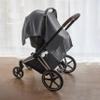 Huxie Car Seat Cover Baby - Organic Cotton - Carseat Covers Baby - Carseat Cover - Car Seat Canopy - Carseat Canopy - 100% Muslin Cotton, 43" x 32" (Soft Grey) view 4