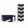 Tailgating Pros Premium Giant Toppling Timbers with Navy Crate  Choose Your Team Colors! Jumbo Outdoor Yard Game, Tower Grows to Over 5 Feet! Optional Tipsy Stickers Available! view 1