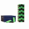 Tailgating Pros Premium Giant Toppling Timbers with Navy Crate  Choose Your Team Colors! Jumbo Outdoor Yard Game, Tower Grows to Over 5 Feet!  Optional Tipsy Stickers Available! view 1