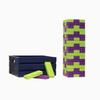 Tailgating Pros Premium Giant Toppling Timbers with Navy Crate  Choose Your Team Colors! Jumbo Outdoor Yard Game, Tower Grows to Over 5 Feet! Optional Tipsy Stickers Available! view 1