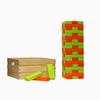 Tailgating Pros Premium Giant Toppling Timbers with Wooden Crate  Choose Your Team Colors! Jumbo Outdoor Yard Game, Tower Grows to Over 5 Feet!  Optional Tipsy Stickers Available! view 1