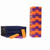 Tailgating Pros Premium Giant Toppling Timbers with Navy Crate  Choose Your Team Colors! Jumbo Outdoor Yard Game, Tower Grows to Over 5 Feet!  Optional Tipsy Stickers Available! view 1