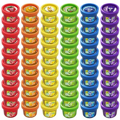 Crayola Silly Scents Dough 60pk x 1oz, Valentines Day Gifts & Party Favors, Kids Toys for Party Favor Bags, Modeling Clay, Allergen-Friendly, Non-Toxic, Candy Creativity Alternative