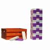 Tailgating Pros Premium Giant Toppling Timbers with Stained Crate  Choose Your Team Colors! Jumbo Outdoor Yard Game, Tower Grows to Over 5 Feet! Optional Tipsy Stickers Available! view 1