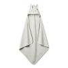Huxie Baby Hooded Towel  Organic Cotton Baby Bath Towels  Baby Towels, Baby Bath Towels for Baby Boy, Baby Girl, 32" x 32" Super-Soft and Absorbent Baby Towels for Newborn (Rabbit - Pearl Grey) view 1