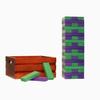 Tailgating Pros Premium Giant Toppling Timbers with Stained Crate  Choose Your Team Colors! Jumbo Outdoor Yard Game, Tower Grows to Over 5 Feet! Optional Tipsy Stickers Available! view 1