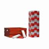Tailgating Pros Premium Giant Toppling Timbers with Stained Crate  Choose Your Team Colors! Jumbo Outdoor Yard Game, Tower Grows to Over 5 Feet!  Optional Tipsy Stickers Available! view 1