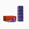 Tailgating Pros Premium Giant Toppling Timbers with Stained Crate  Choose Your Team Colors! Jumbo Outdoor Yard Game, Tower Grows to Over 5 Feet!  Optional Tipsy Stickers Available! view 1