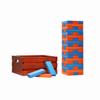 Tailgating Pros Premium Giant Toppling Timbers with Stained Crate  Choose Your Team Colors! Jumbo Outdoor Yard Game, Tower Grows to Over 5 Feet!  Optional Tipsy Stickers Available! view 1