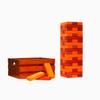 Tailgating Pros Premium Giant Toppling Timbers with Stained Crate  Choose Your Team Colors! Jumbo Outdoor Yard Game, Tower Grows to Over 5 Feet!  Optional Tipsy Stickers Available! view 1