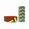 Tailgating Pros Premium Giant Toppling Timbers with Stained Crate  Choose Your Team Colors! Jumbo Outdoor Yard Game, Tower Grows to Over 5 Feet! Optional Tipsy Stickers Available! view 1