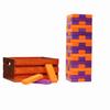Tailgating Pros Premium Giant Toppling Timbers with Stained Crate  Choose Your Team Colors! Jumbo Outdoor Yard Game, Tower Grows to Over 5 Feet!  Optional Tipsy Stickers Available! view 1