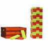 Tailgating Pros Premium Giant Toppling Timbers with Stained Crate  Choose Your Team Colors! Jumbo Outdoor Yard Game, Tower Grows to Over 5 Feet!  Optional Tipsy Stickers Available! view 1