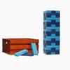 Tailgating Pros Premium Giant Toppling Timbers with Stained Crate  Choose Your Team Colors! Jumbo Outdoor Yard Game, Tower Grows to Over 5 Feet!  Optional Tipsy Stickers Available! view 1