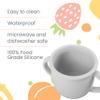 Lulyboo 3-in-1 Silicone Sippy Cup & Snack Cup for Babies | Easy-Grip Handles, Dual Covers (Sippy & Snack) | Perfect for Toddler Training & On-the-Go Essentials (Green) view 3