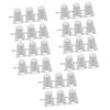 Toyvian 30 Pcs Clockwork Legged Robot: Plastic Wind Up Toys, Wind Up Mechanism, Clockwork Walking Toy, Windup Movement for Kids DIY Crafts Supplies, Christmas Stocking Stuffers(White) view 1
